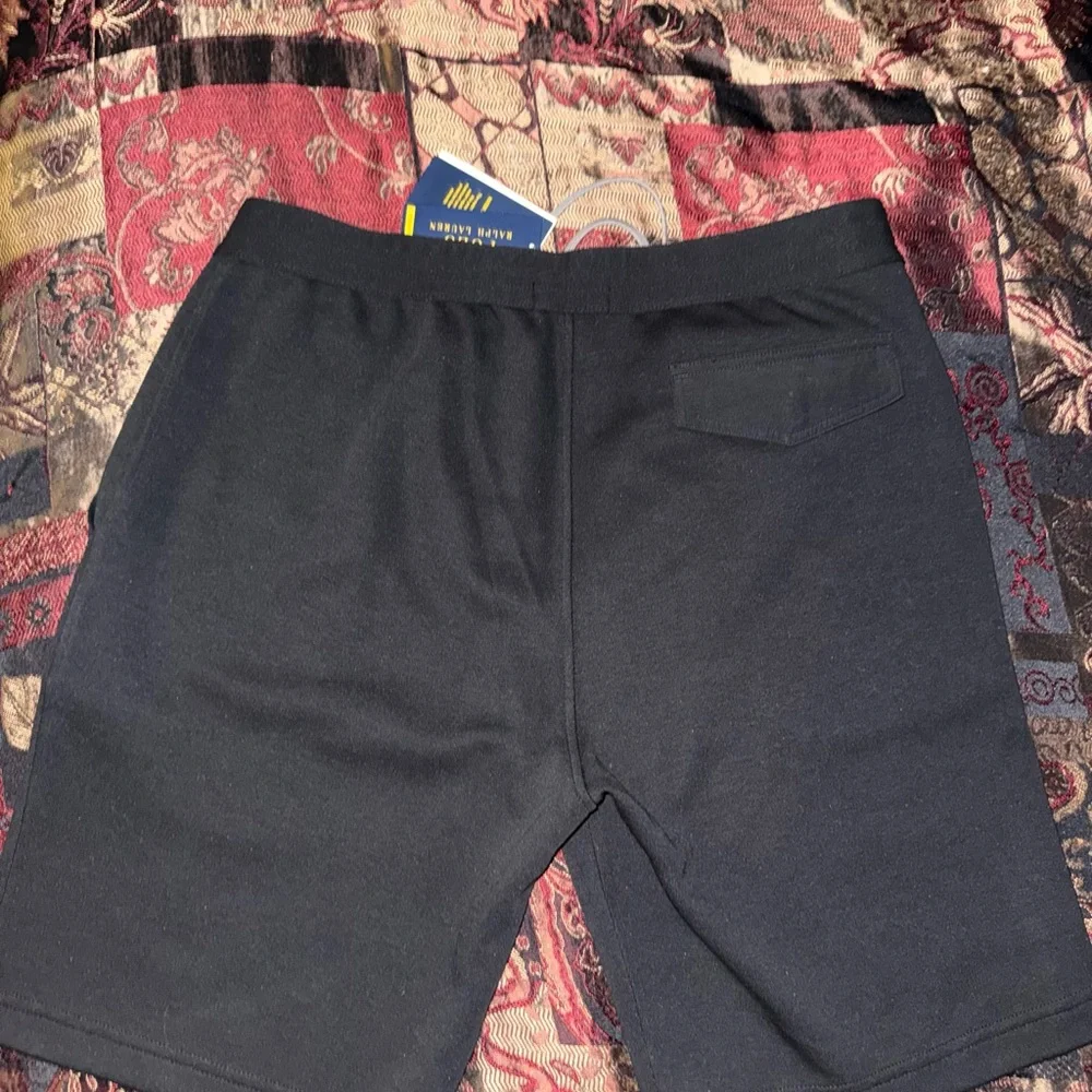 Polo Ralph Lauren Double-Knit Water Repellent Black/Reflective Cargo Shorts